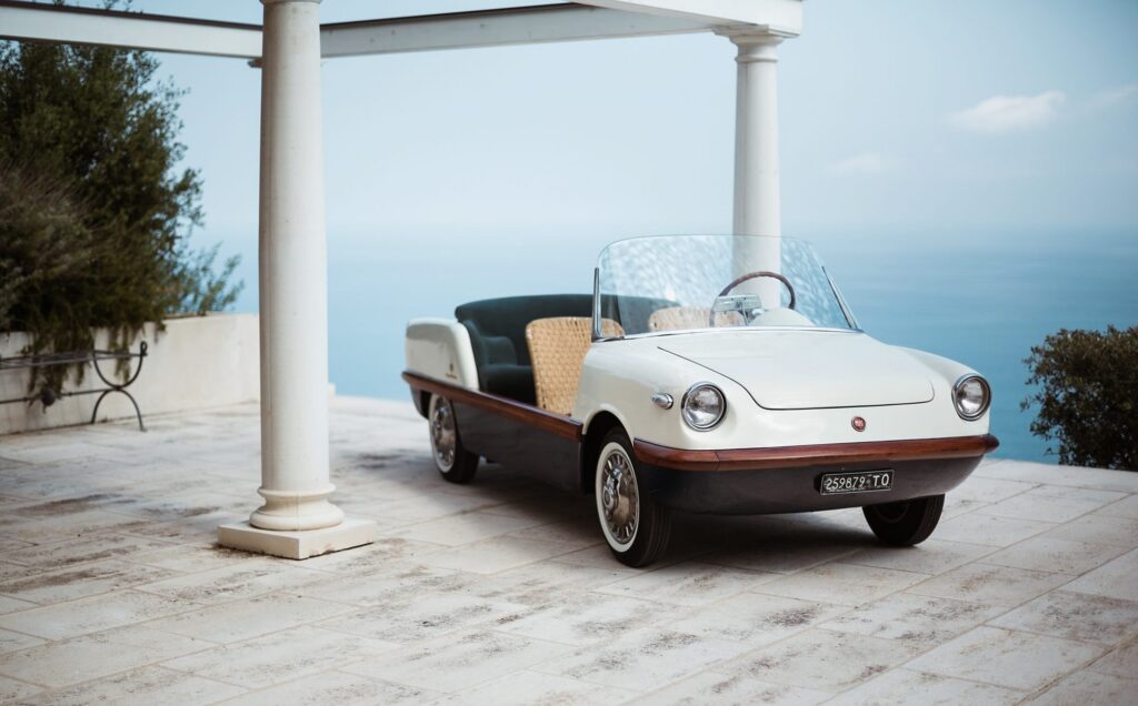 Fiat 500 Spiaggia von Boano, Seitenansicht