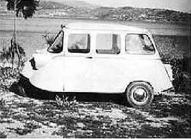 Dreirädriger BET-Personenwagen von 1965, Seitenansicht
