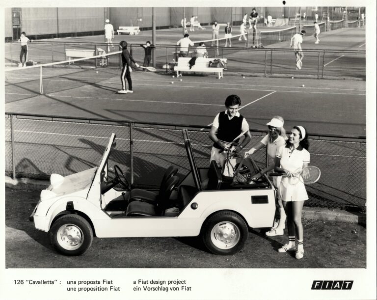 Fiat 126 Cavalletta, Pressefoto von Fiat mit Bildzeile