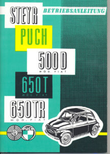 Steyr-Puch 500 D, 650 T, 650 TR, Mod. Fiat