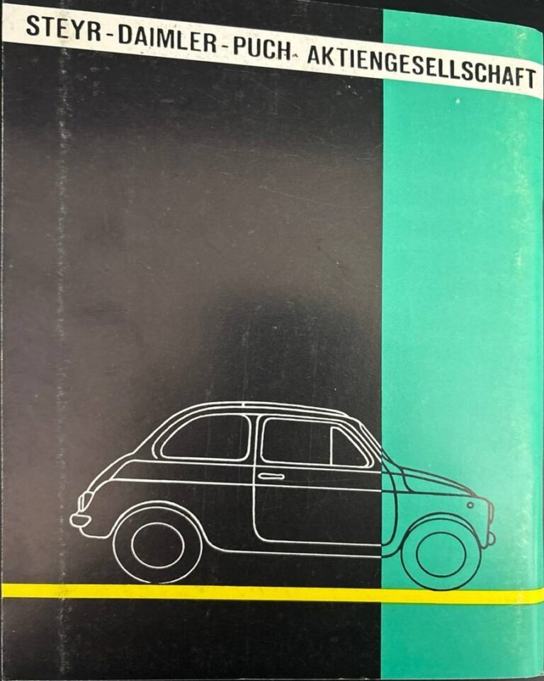 Steyr-Puch 500 D, 650 T, 650 TR, Mod. Fiat – Rückseite