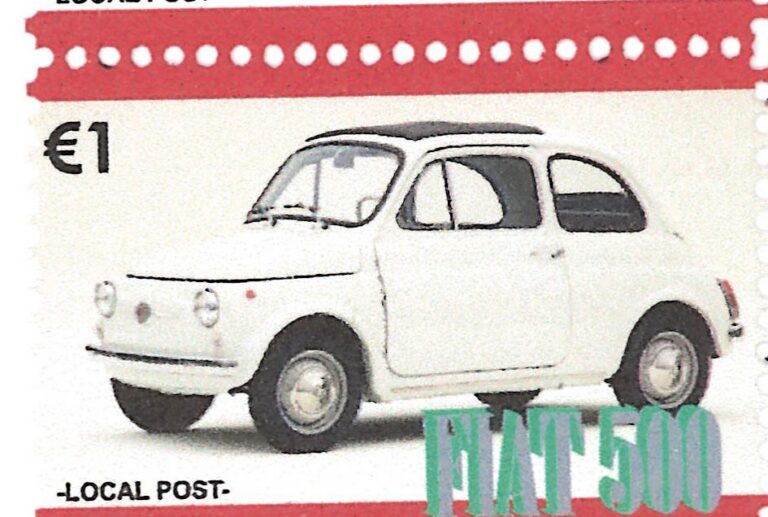 Briefmarke «FIAT 500 – 50th Anniversary 1957 – 2007», Local Post, Motiv 3