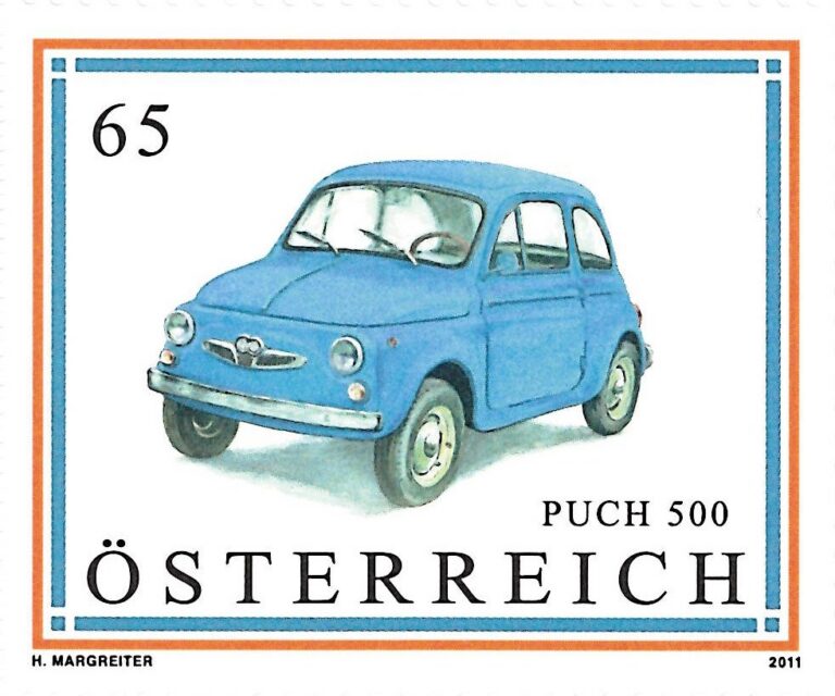 Briefmarke Österreich «Puch 500» 65, 2011