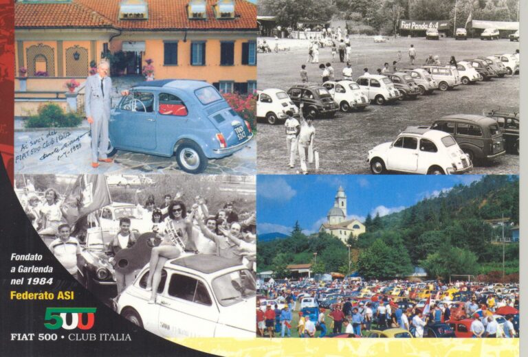 Fiat 500 Club Italia, Garlenda. Mit Widmung von Dante Giacosa, 1. Juli 1993.