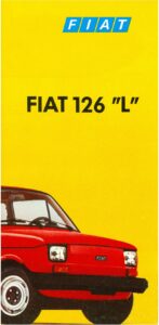 Fiat 126 «L», deutscher Prospekt 126.2.100, Blatt 1