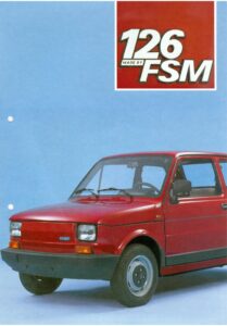 Fiat 126 made by FSM, deutscher Prospekt A1 50, Blatt 1