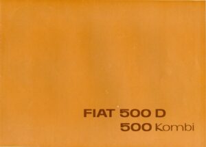 500D Fiat 500 D und 500 Kombi 1822S, Blatt 1