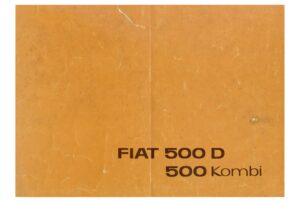Fiat 500 D · 500 Kombi, deutscher Prospekt 1822 S, zweiter Satz, Blatt 1