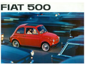 Fiat 500, französischer Prospekt 2249 F, Blatt 1
