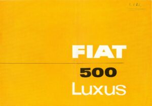 500F Fiat 500 Luxus F56211A, Blatt 1
