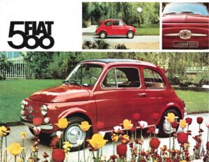 Fiat 500, französischer Prospekt, Blatt 1