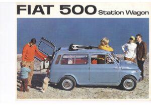 Fiat 500 Station Wagon, englischer Prospekt, Druckschrift 2250, Blatt 1