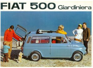 Fiat 500 Giardiniera, italienischer Prospekt, Druckschrift 2250, Blatt 1