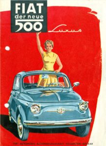 Fiat der neue 500 Luxus, deutscher Prospekt F 5581 B, Blatt 1