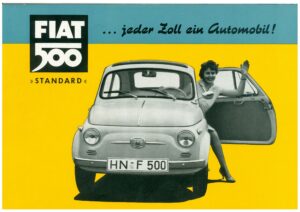 Fiat 500 «Standard», deutscher Prospekt F 5594 S, Blatt 1