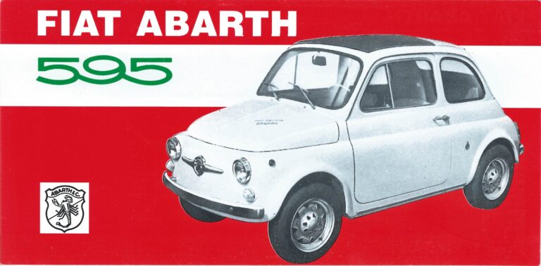 Abarth 595/SS, italienischer Prospekt, Blatt 1