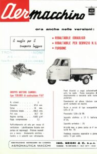 Aermacchino ribaltabile, N.U. und furgone, Prospekt, Blatt 1