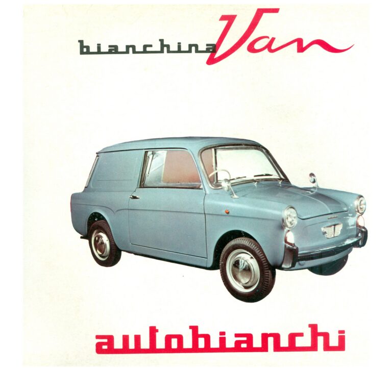 Bianchina Van, englischer Prospekt UP 6108, Blatt 1