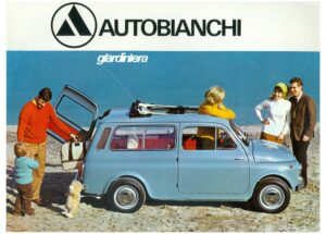 Autobianchi Giardiniera, französischer Prospekt UP 6867/2, Blatt 1