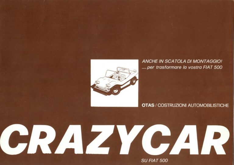 OTAS Crazycar, italienischer Prospekt, Blatt 1
