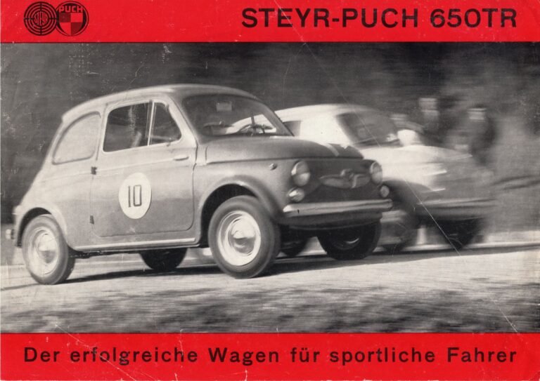 Steyr-Puch 650 TR, deutscher Prospekt, Blatt 1