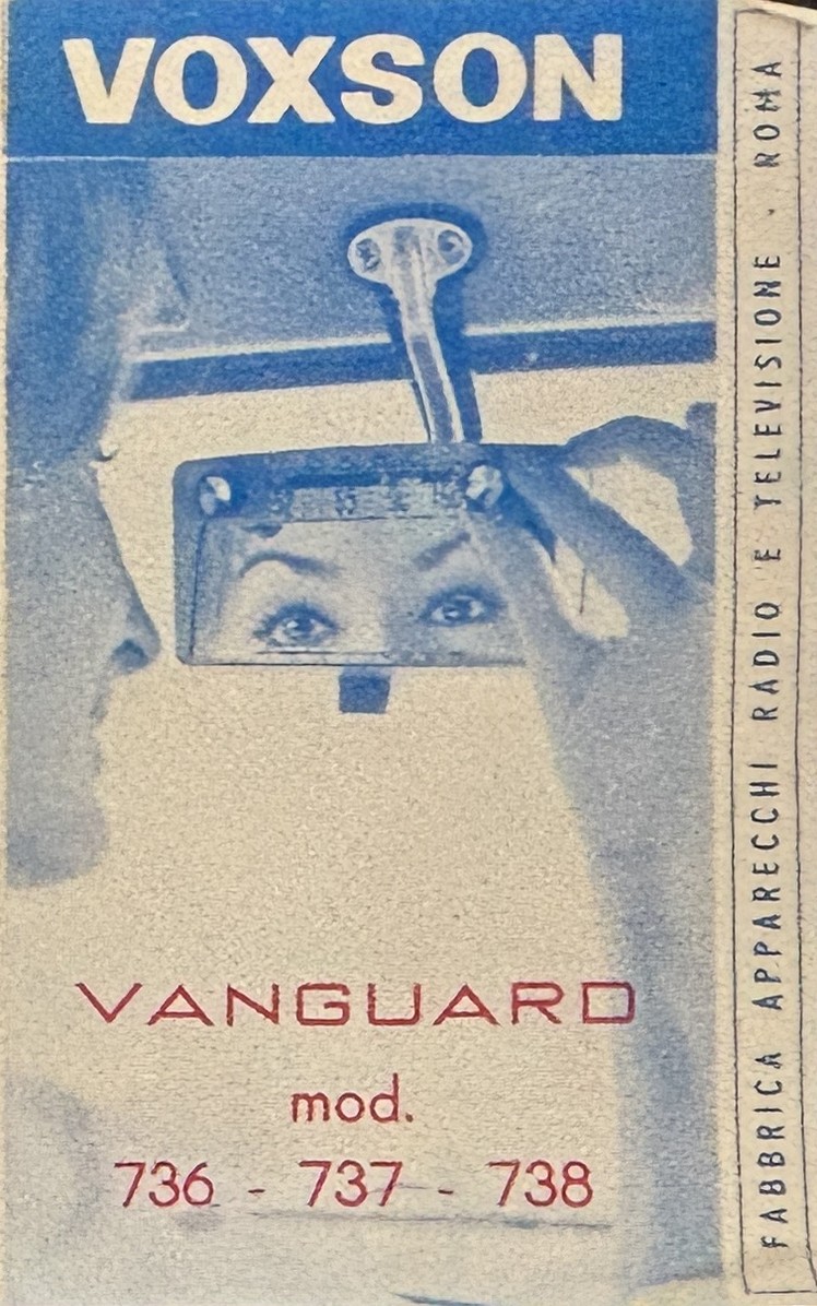 Voxson Vanguard 736 – 737 – 738, Prospekt, Feld 1