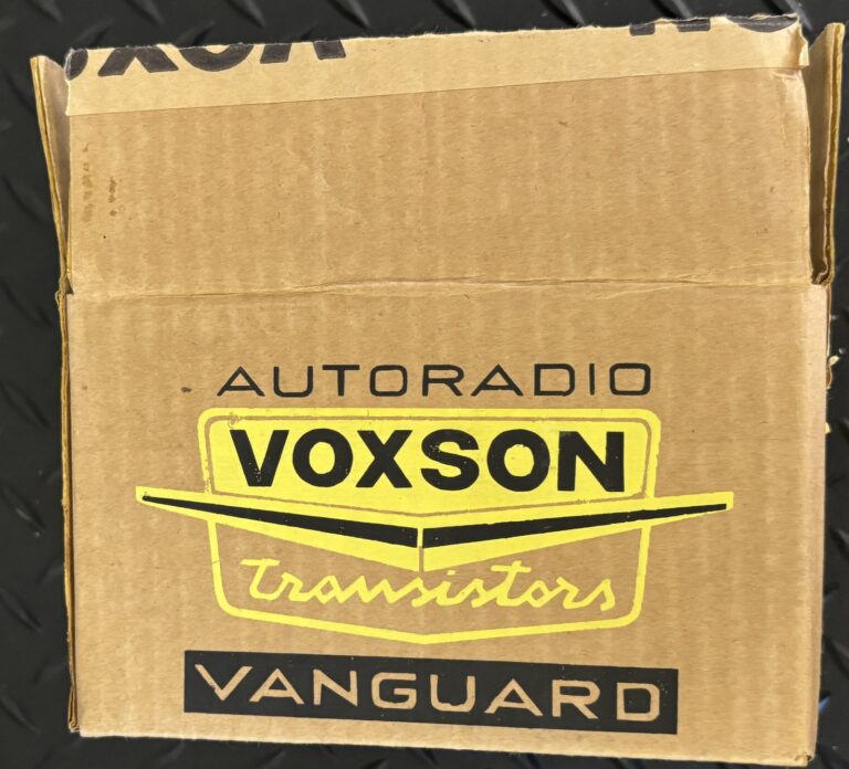 Voxson Vanguard, Schachtel