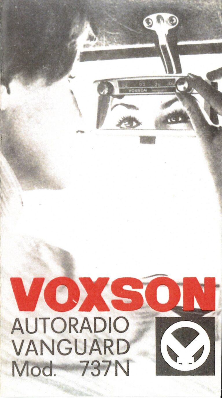 Voxson Vanguard 737 N, Faltprospekt, Feld 1