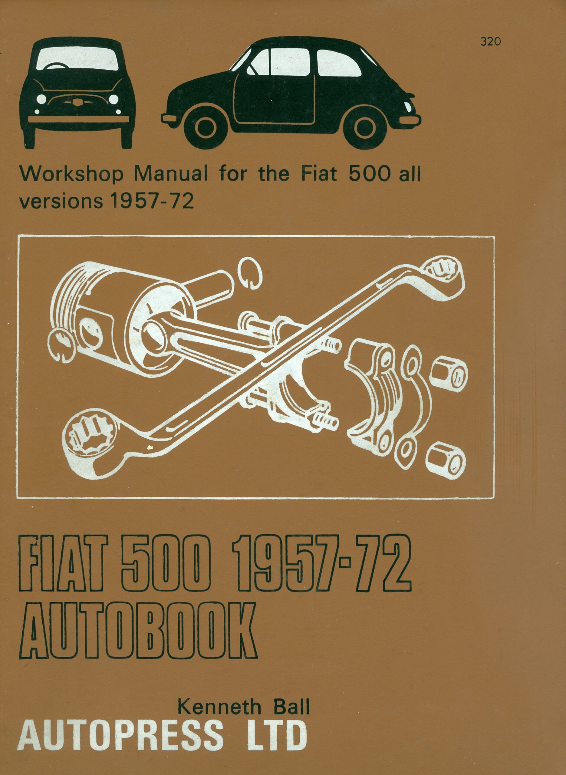 FIAT 500 1957-72 AUTOBOOK Workshop Manual for the Fiat 500 all Version 1957-72