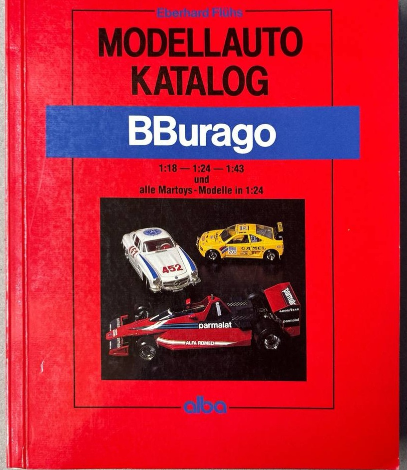 Modellauto-Katalog BBurago – Vorderseite