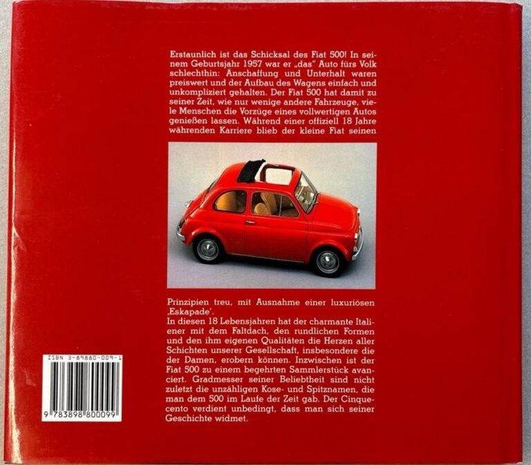 Fiat 500 (deutsche Erstausgabe, HEEL) – Vorderseite