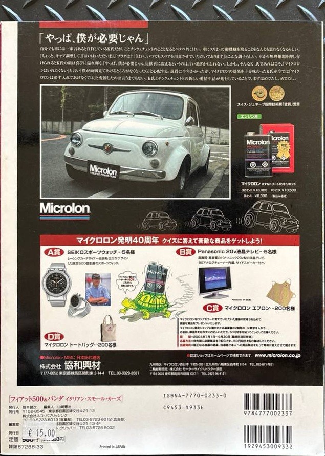 Fiat 500&Panda italian small cars – Rückseite