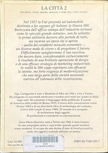 Fiat 500 Genio di un’epoca – Rückseite