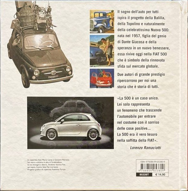 Fiat 500 ieri oggi domani – Rückseite