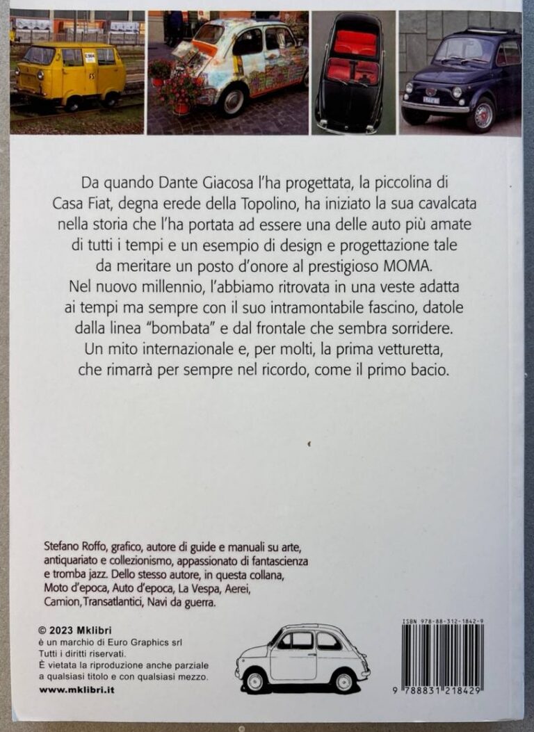 La Fiat 500. Un mito intramontabile – Rückseite