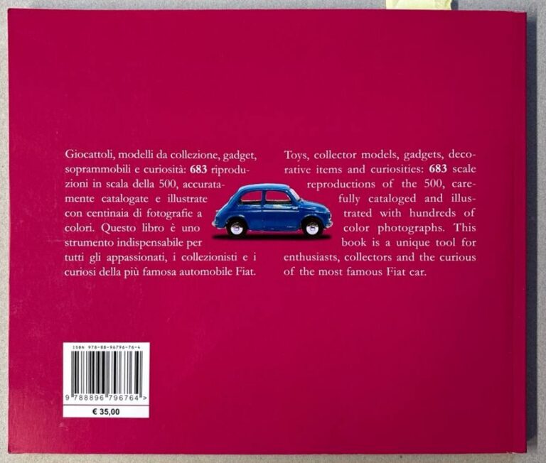 Modellini Fiat 500 Scale Models – Rückseite