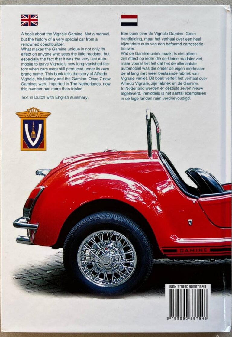Vignale Gamine. Complete historie – Rückseite