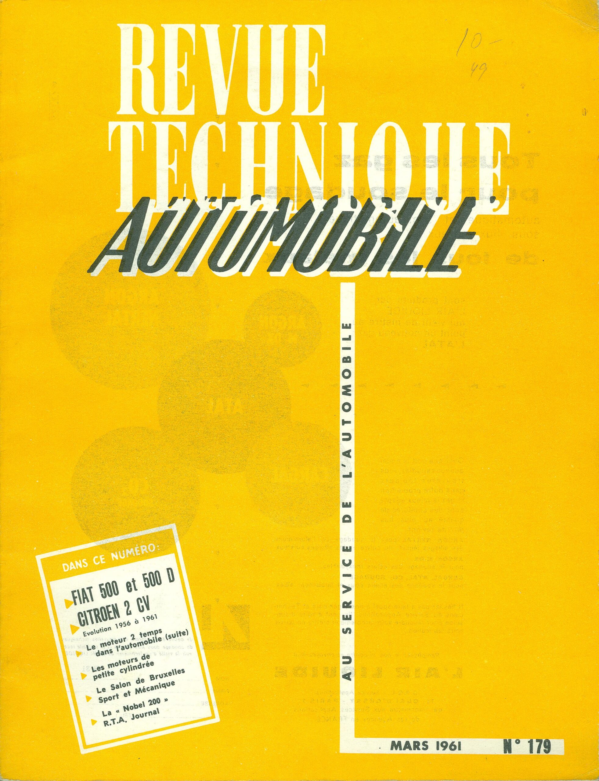 Revue Technique Automobile Fiat 500 et 500