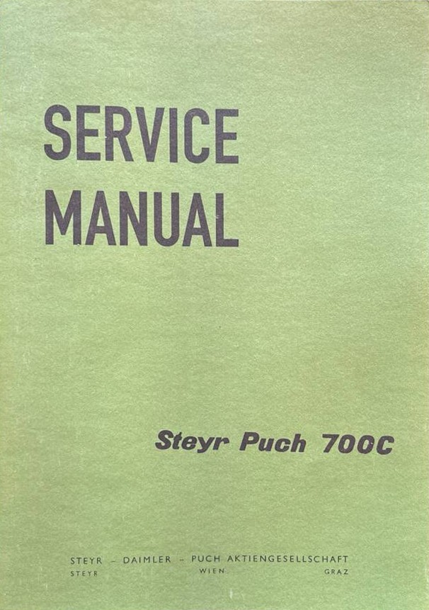 Service Manual Steyr Puch 700C – Vorderseite